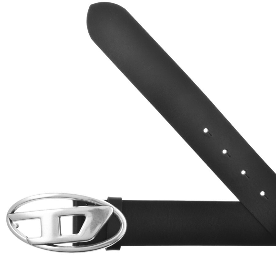 Diesel Oval Logo Belt Black | Mainline Menswear United States